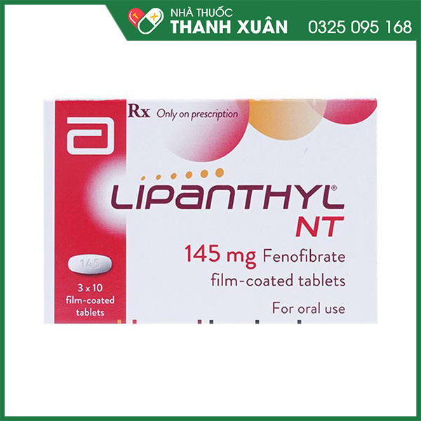 Thuốc Lipanthyl 145mg điều trị tăng mỡ máu